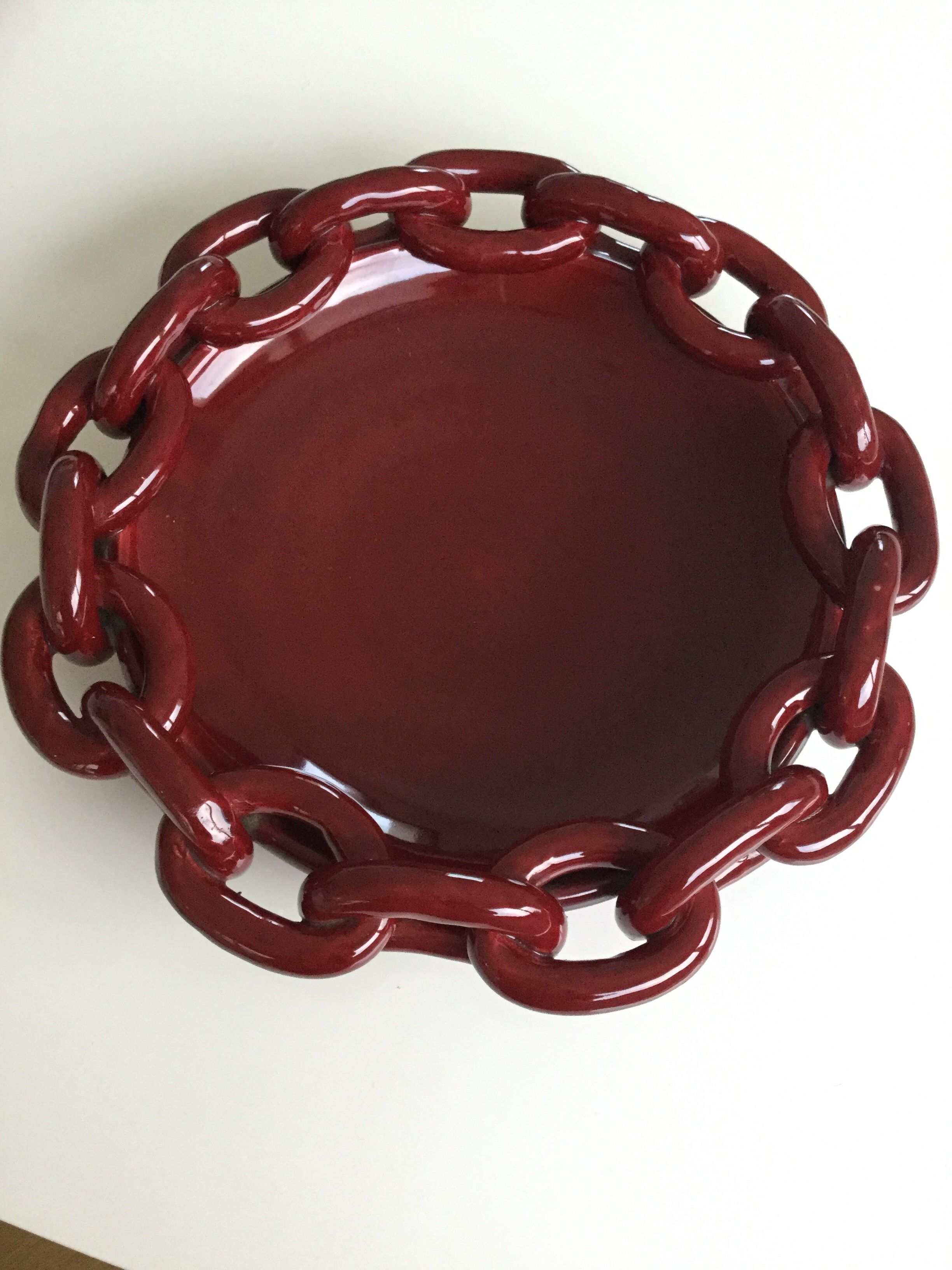 Vintage ceramic round cut from the 1950s