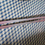 Pair of vintage wooden skis