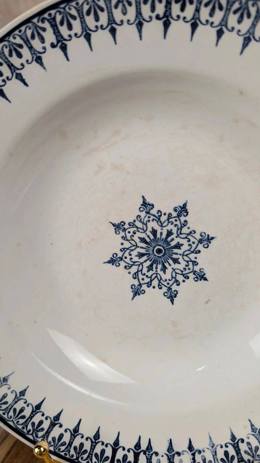 Set of 2 antique deep plates Saint-Amand – Primax