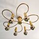 Brass ceiling light, Cosack Leuchten, 1970s