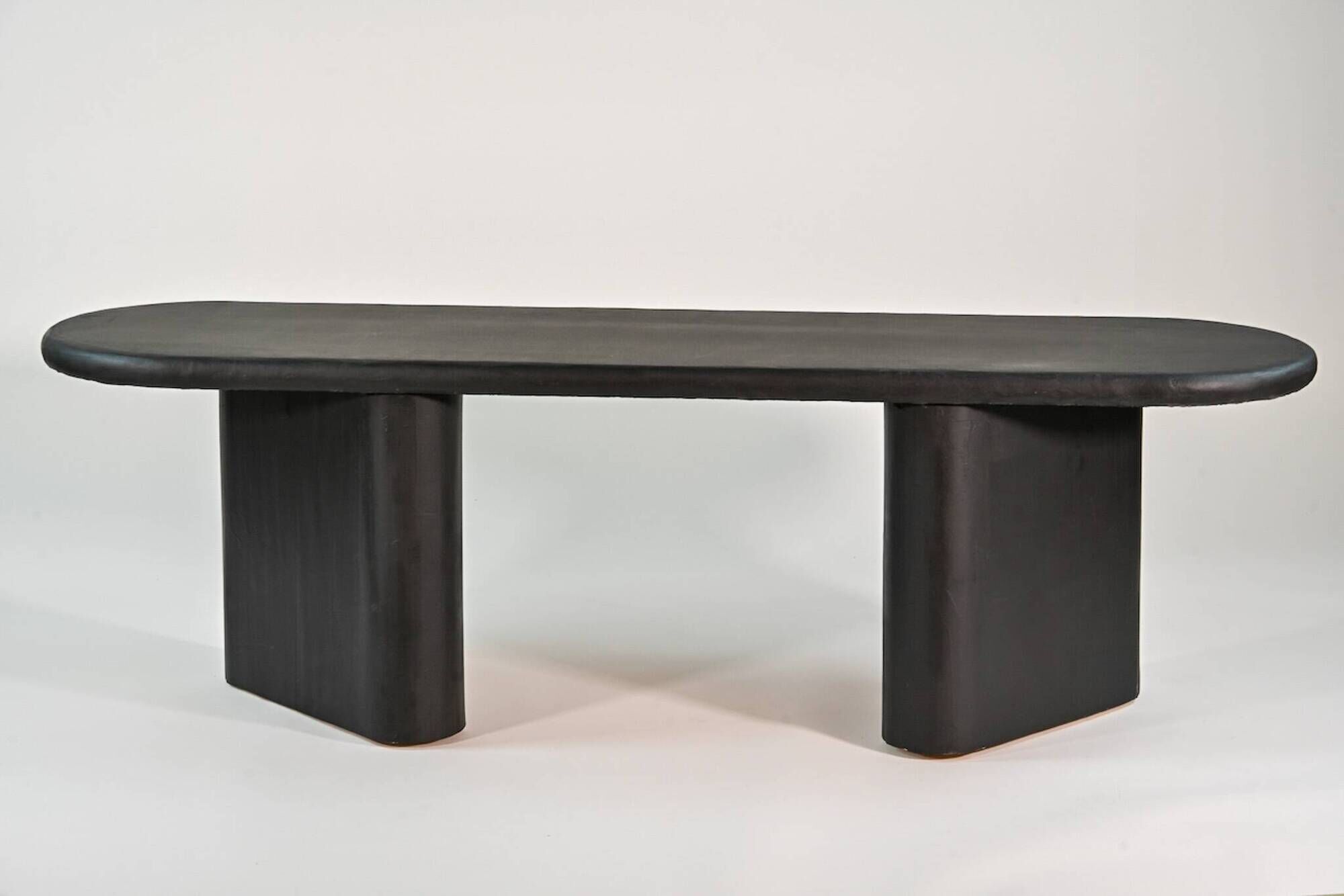 Wooden bench and mortex