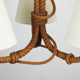 Lustre corde fabrication artisanale années 60/70