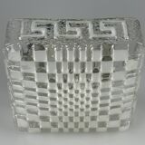 1960s 1970s Lamp Light Ceiling Flush Mount Glass German Design