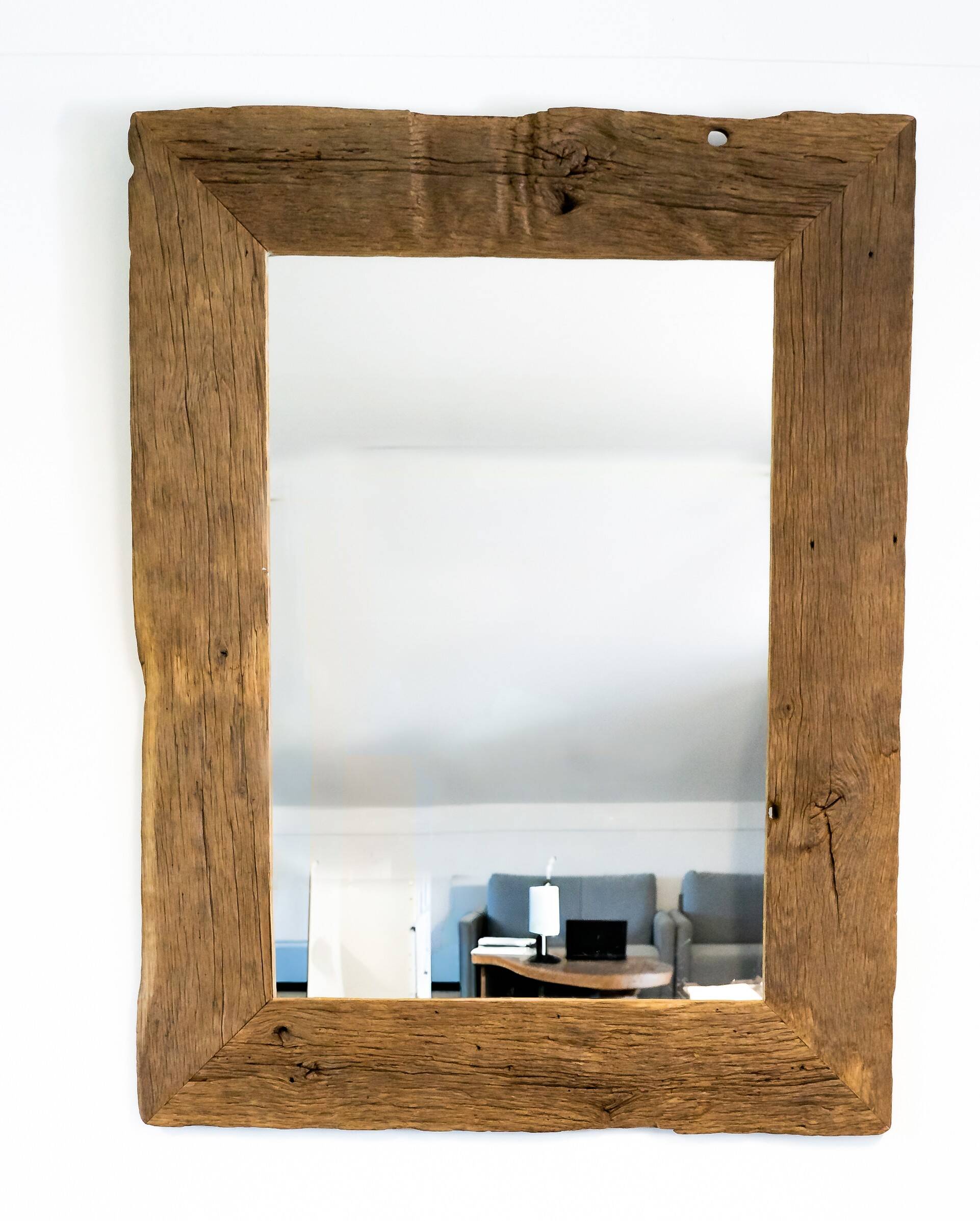Miroir en chêne massif