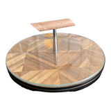 Straw marquetry top
