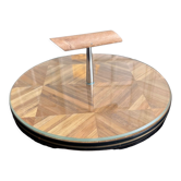 Straw marquetry top