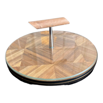 Straw marquetry top