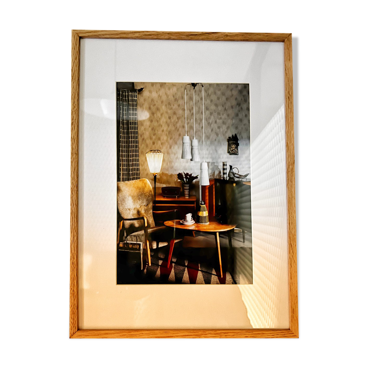 Finnish design interior framed photo in color
