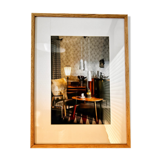 Finnish design interior framed photo in color