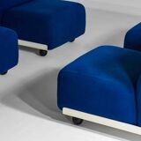Modular "Amanta 24" sofa by Mario Bellini in premium cobalt blue, Italy 1975