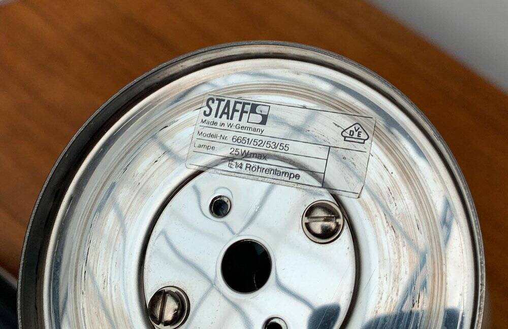 German vintage ceiling lamp Space Age by Motoko Ishii for Staff, 1970s, set of 2