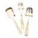 Set of 3 modernist 1950s dessert cutlery in silver by RENEKA.