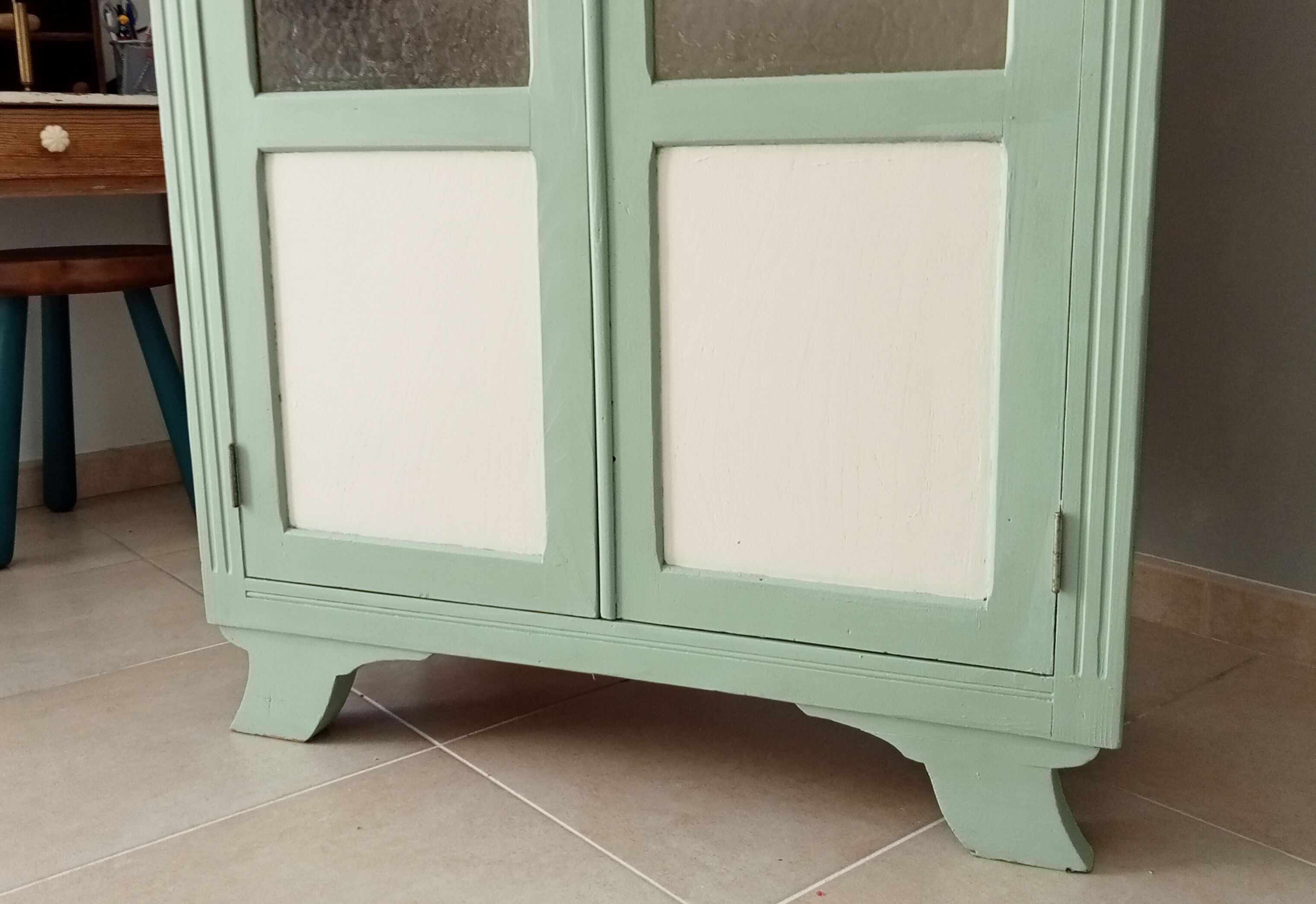 Art Deco glass cabinet 50s