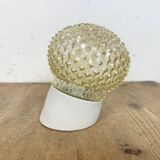 Applique murale vintage en porcelaine blanche, années 1970