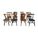Chaises de bistrot dépareillées