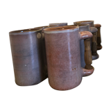 Series of six ceramic pitchers