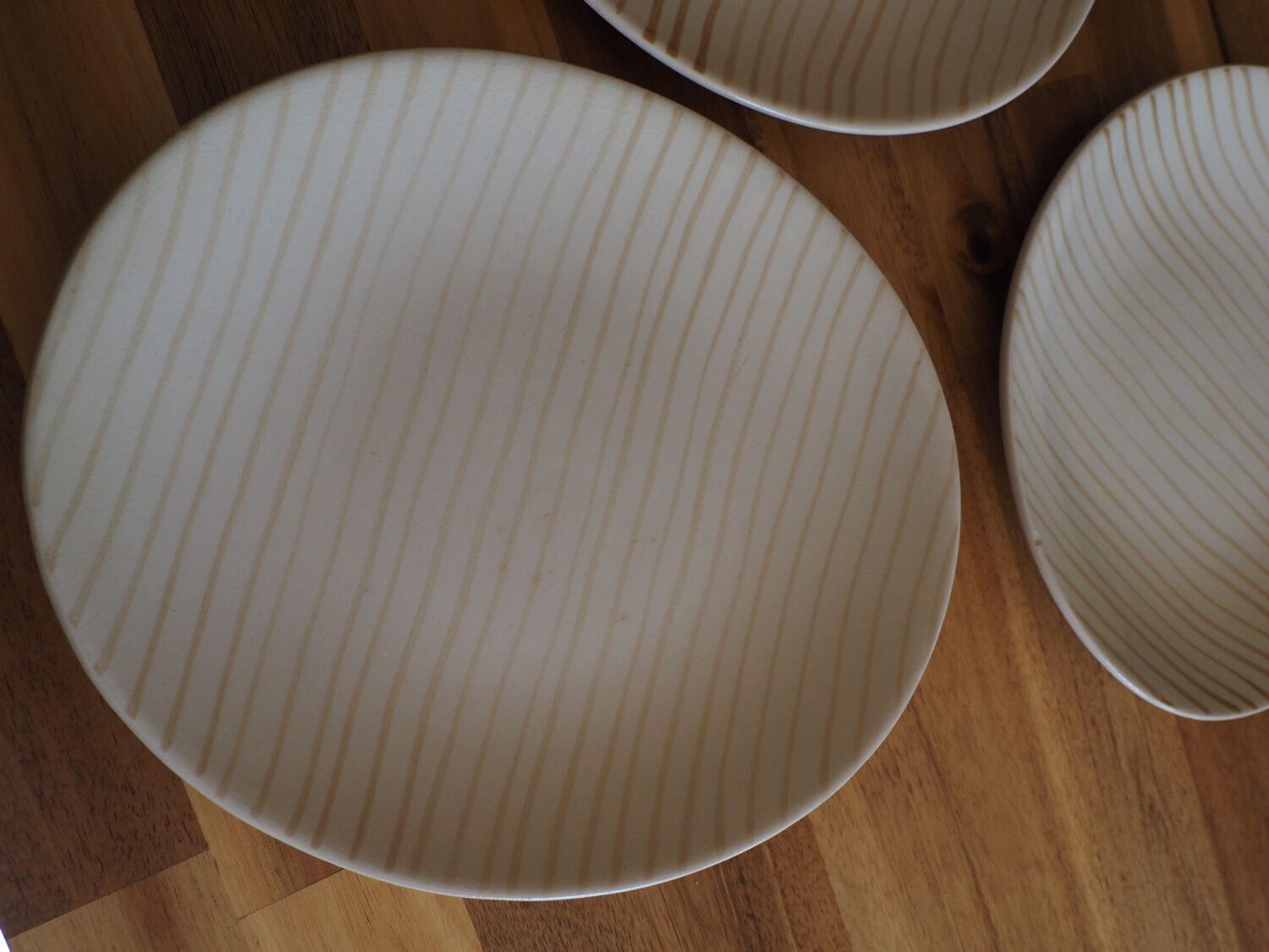 3 oval flat plates Salins model Jamaica (rare)
