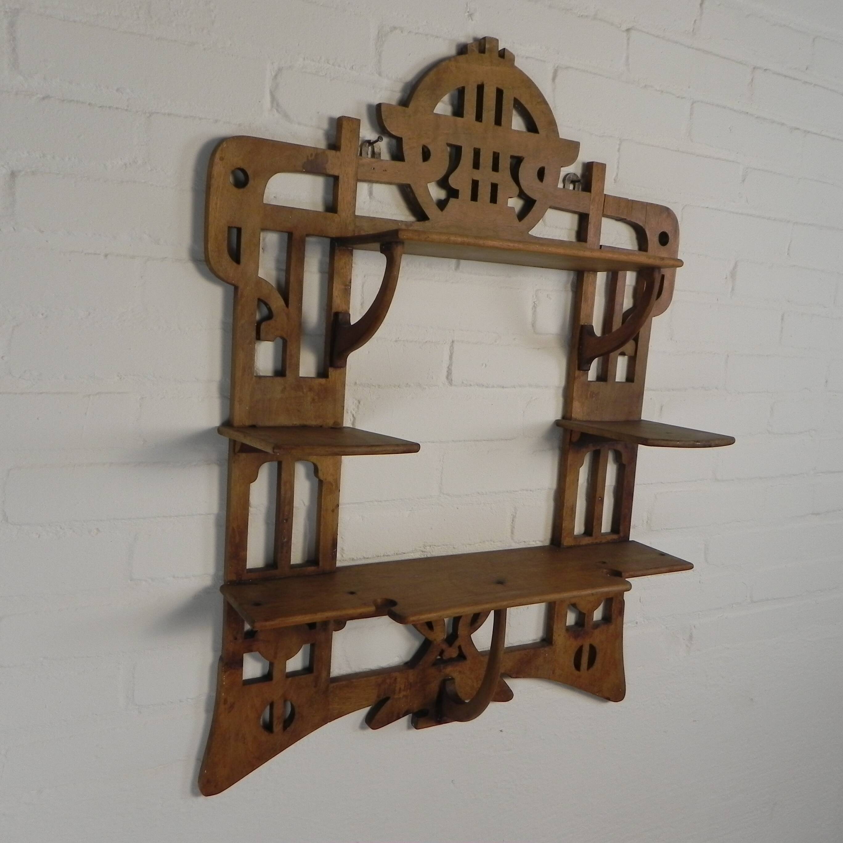 Étagère murale Art Nouveau, années 1920