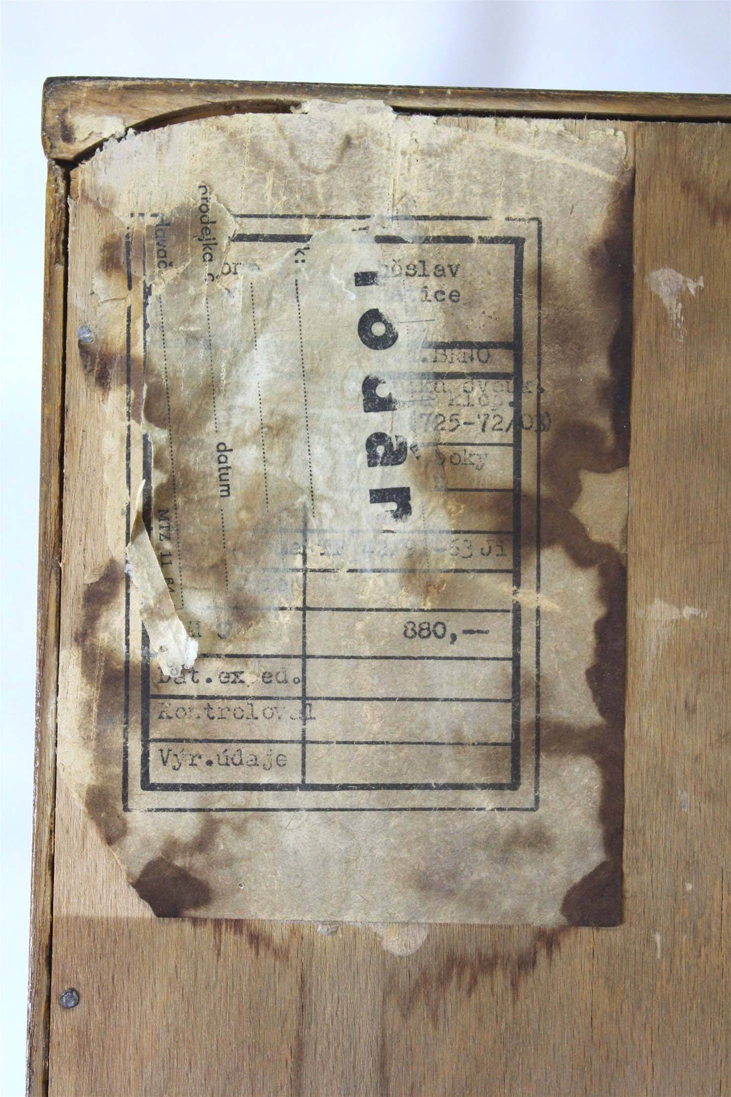 Mid-Century Ash and Walnut Wardrobe from Jitona, 1960s