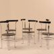 Tubular chairs, chrome steel, 1970s