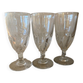 3 bistro glasses