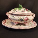 Vegetable tureen on display dish Henri Chaumeil