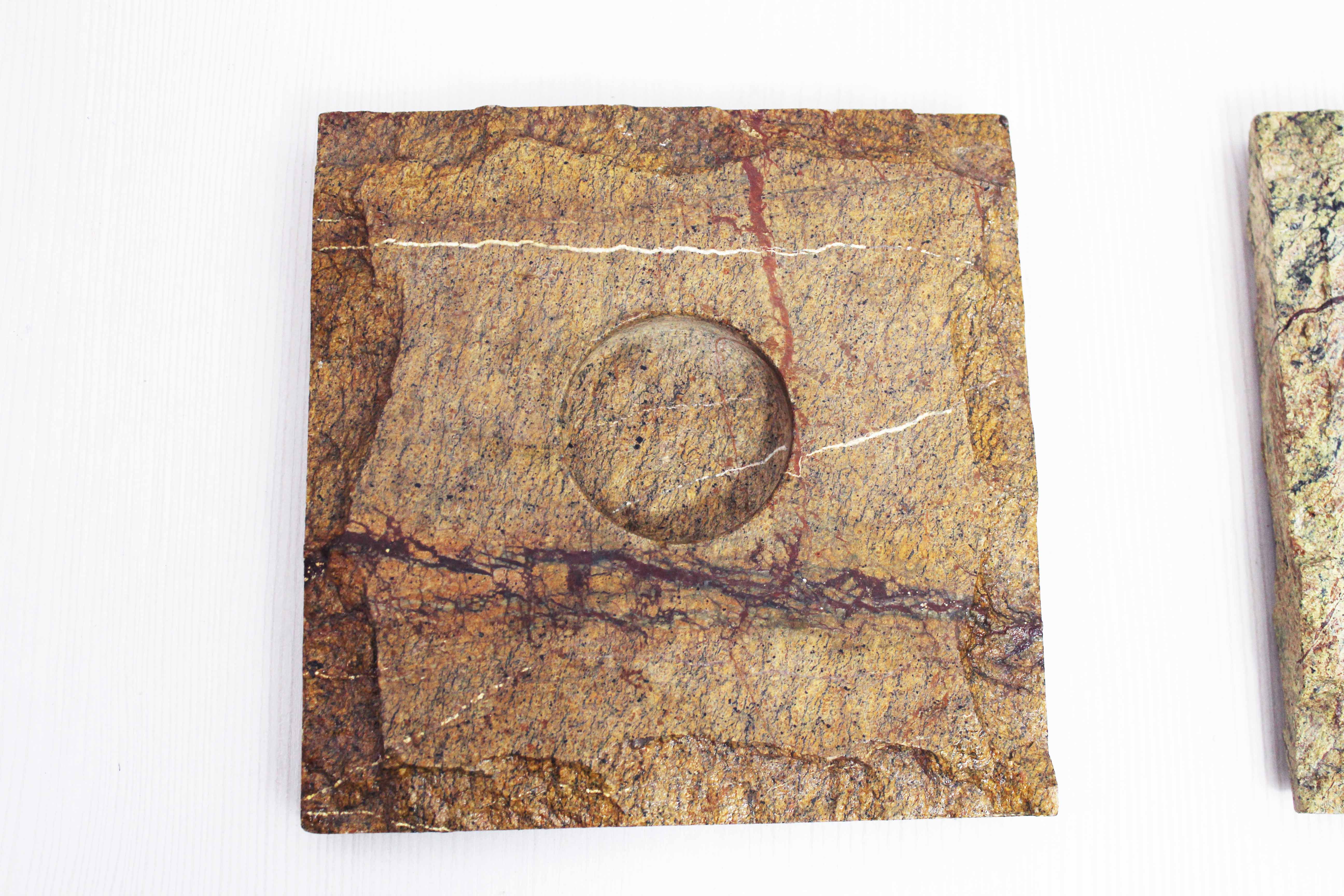 Pair of brutalist candlesticks