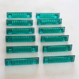 Set of 12 glass knife holders