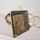 Art Nouveau brass flexible table lamp
