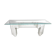 Vintage white marble console table Italy, 1980s
