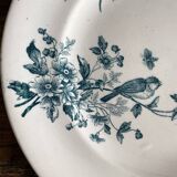 Assiettes plates en terre de fer Longwy "Mignon"