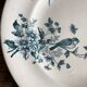 Assiettes plates en terre de fer Longwy "Mignon"