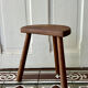 Tabouret tripode vintage en bois