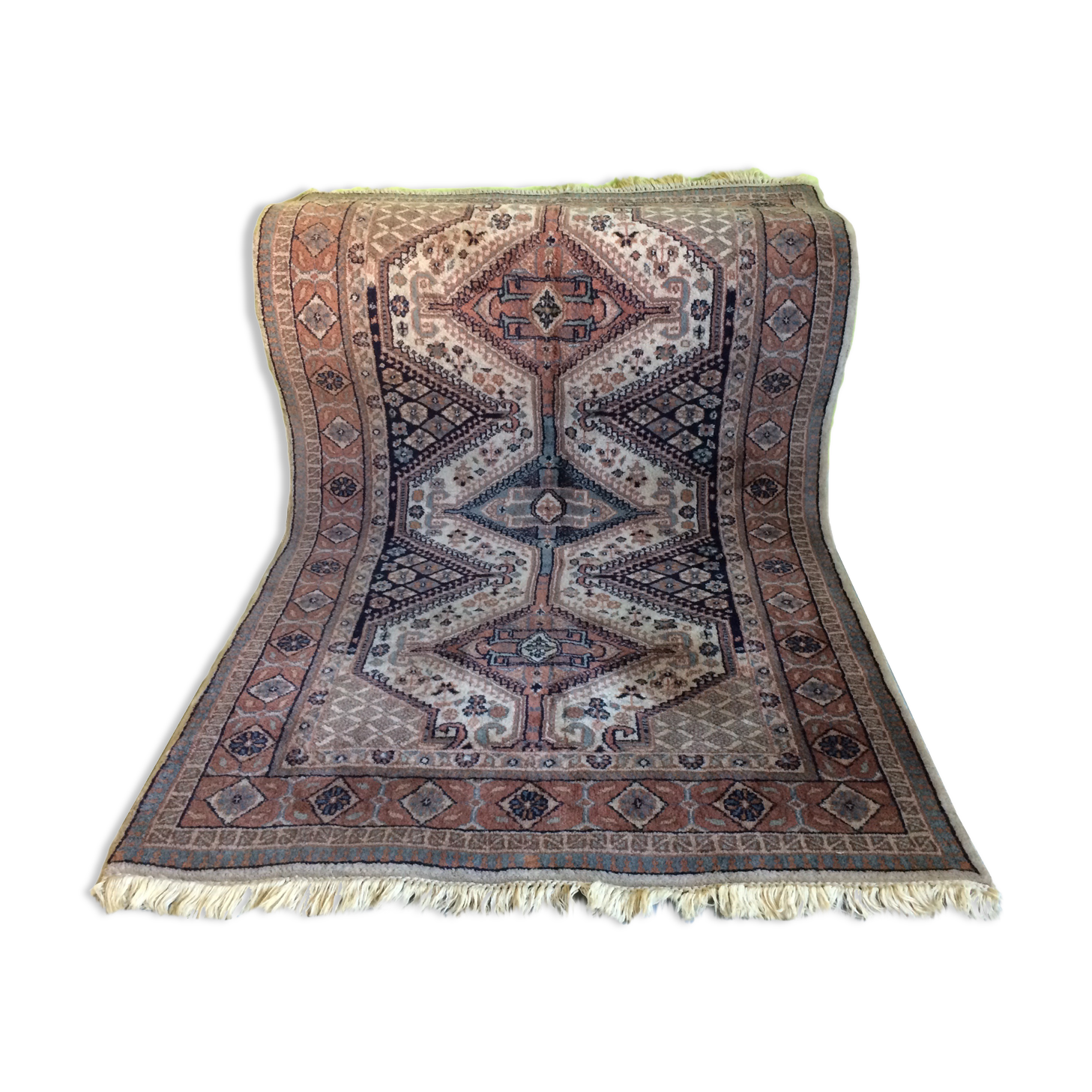 Vintage Hand knotted Rug 100% wool