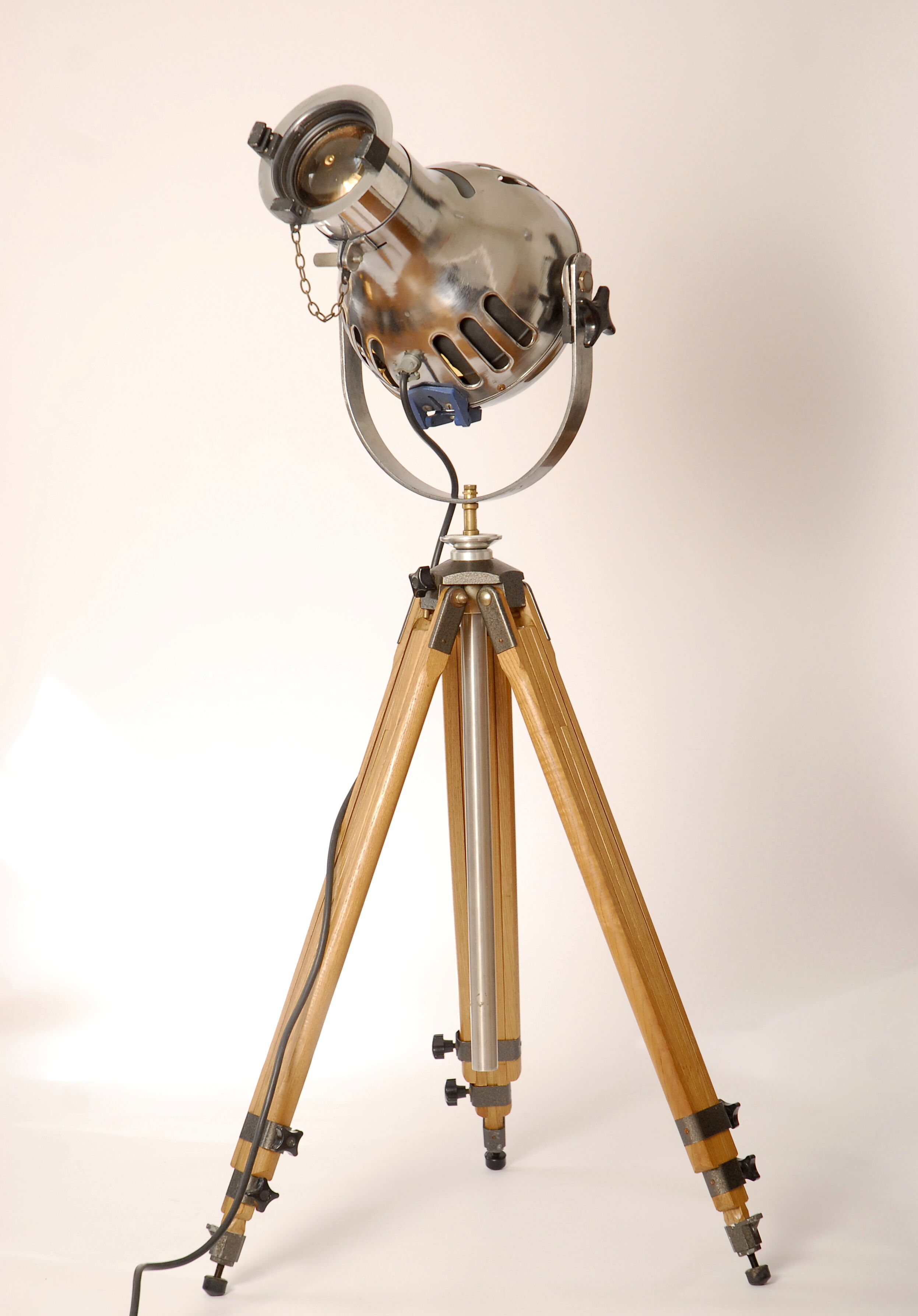 Projector of Cinema or Theatre Furse on wooden surveyor tripod