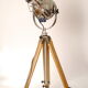 Projector of Cinema or Theatre Furse on wooden surveyor tripod