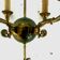 Empire-style chandelier has double patina