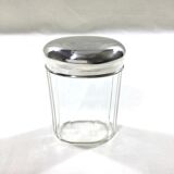 Set of crystal and silver vials