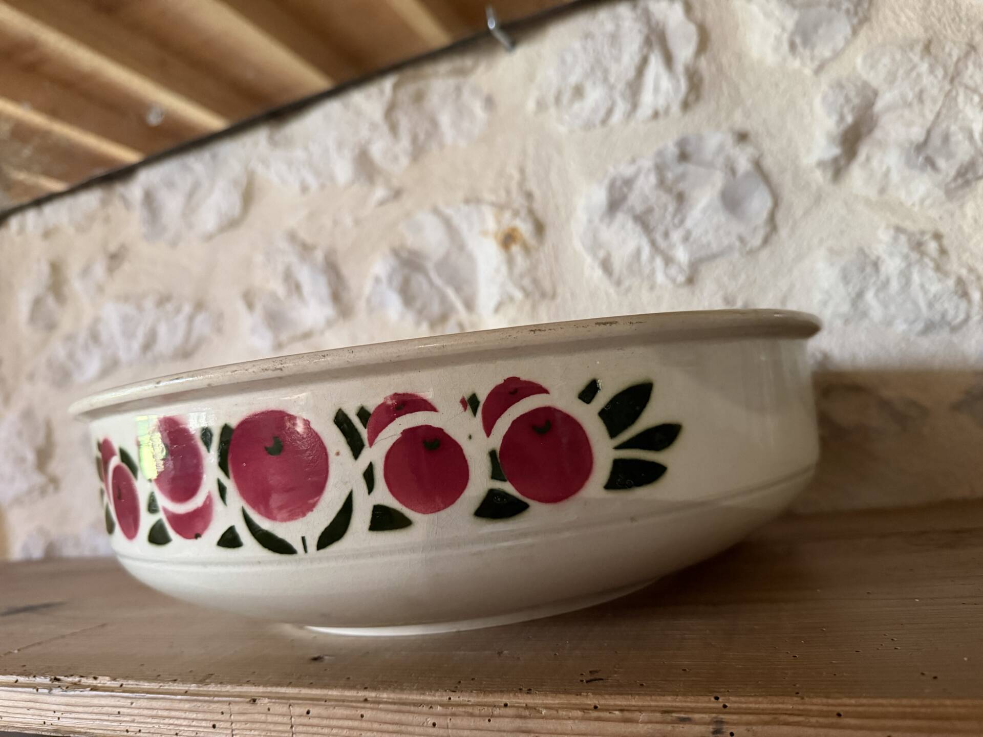 Large earthenware salad bowl from Salins