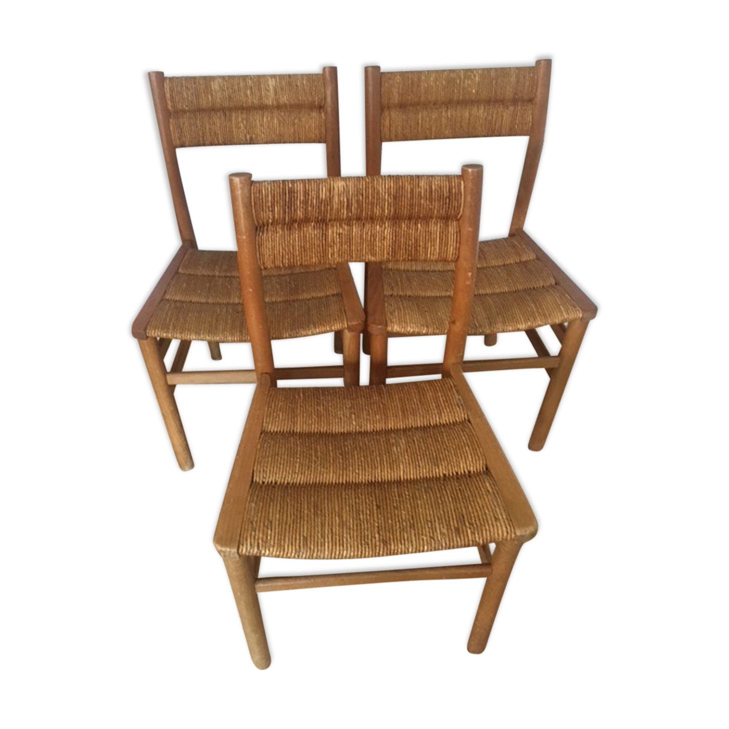 3 chairs 50s by Pierre Gautier-Delaye Weekend edition