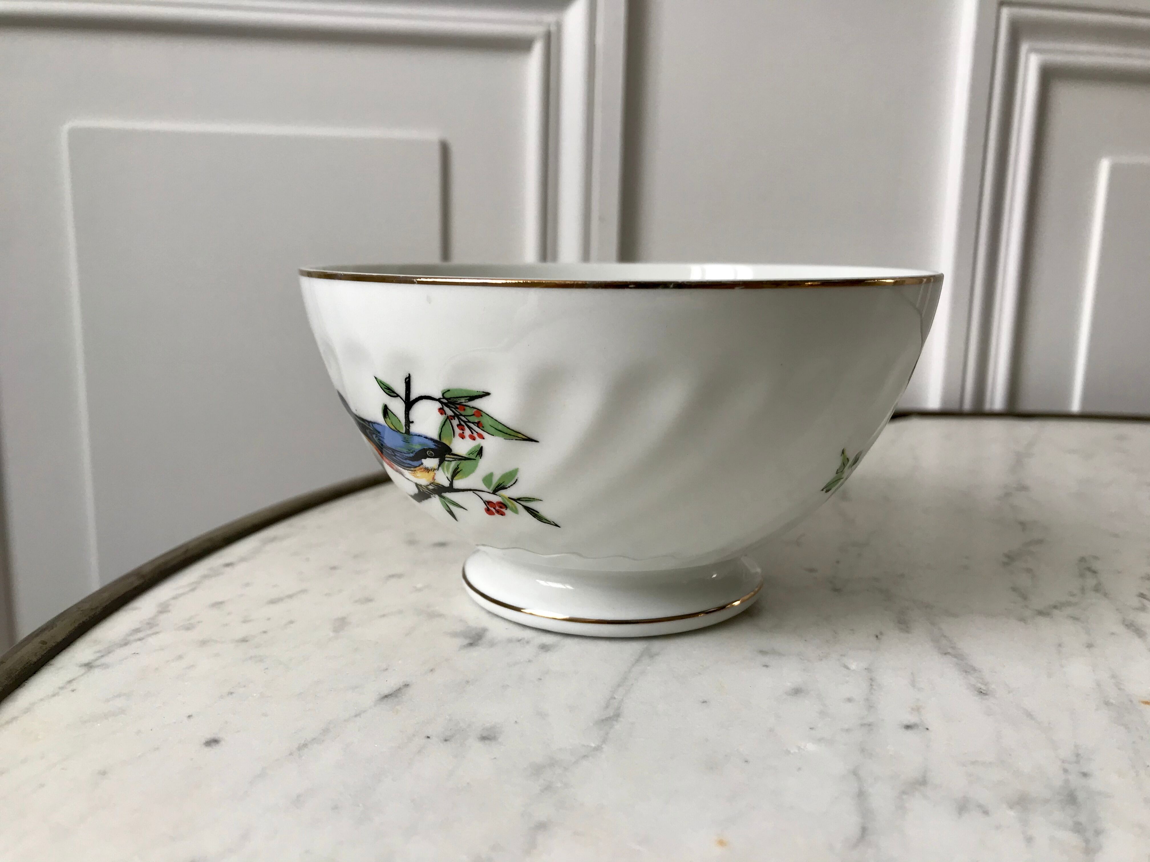 Bol vintage oiseaux années 50