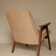 Vintage armchair design by J. Smidek mid century modern design chair tissu beige