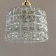 Vintage molded glass pendant lamp