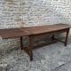 Extendable oak farmhouse table