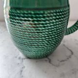 Emerald green pitcher Sarreguemines