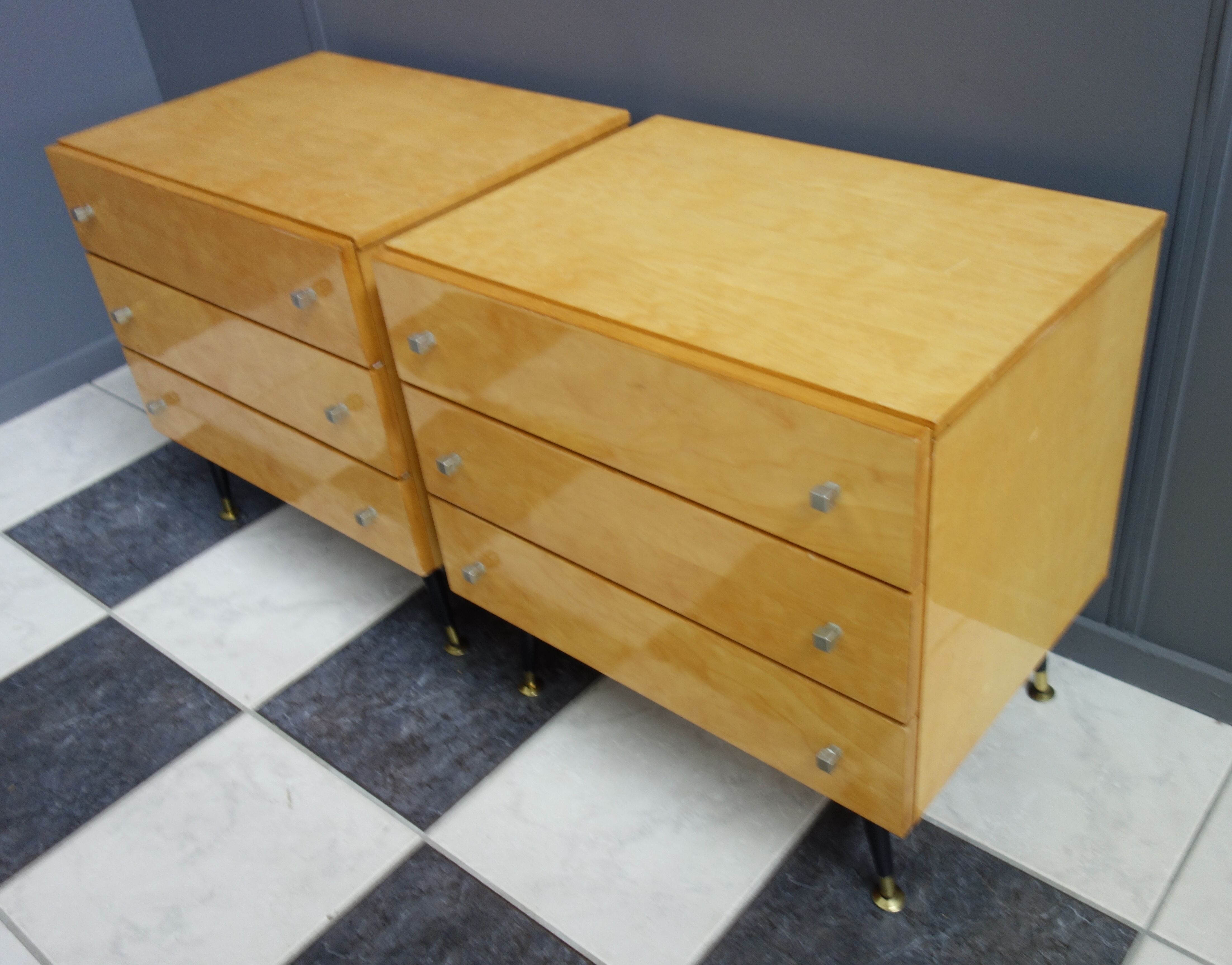 Set 1960 bedside nighttables