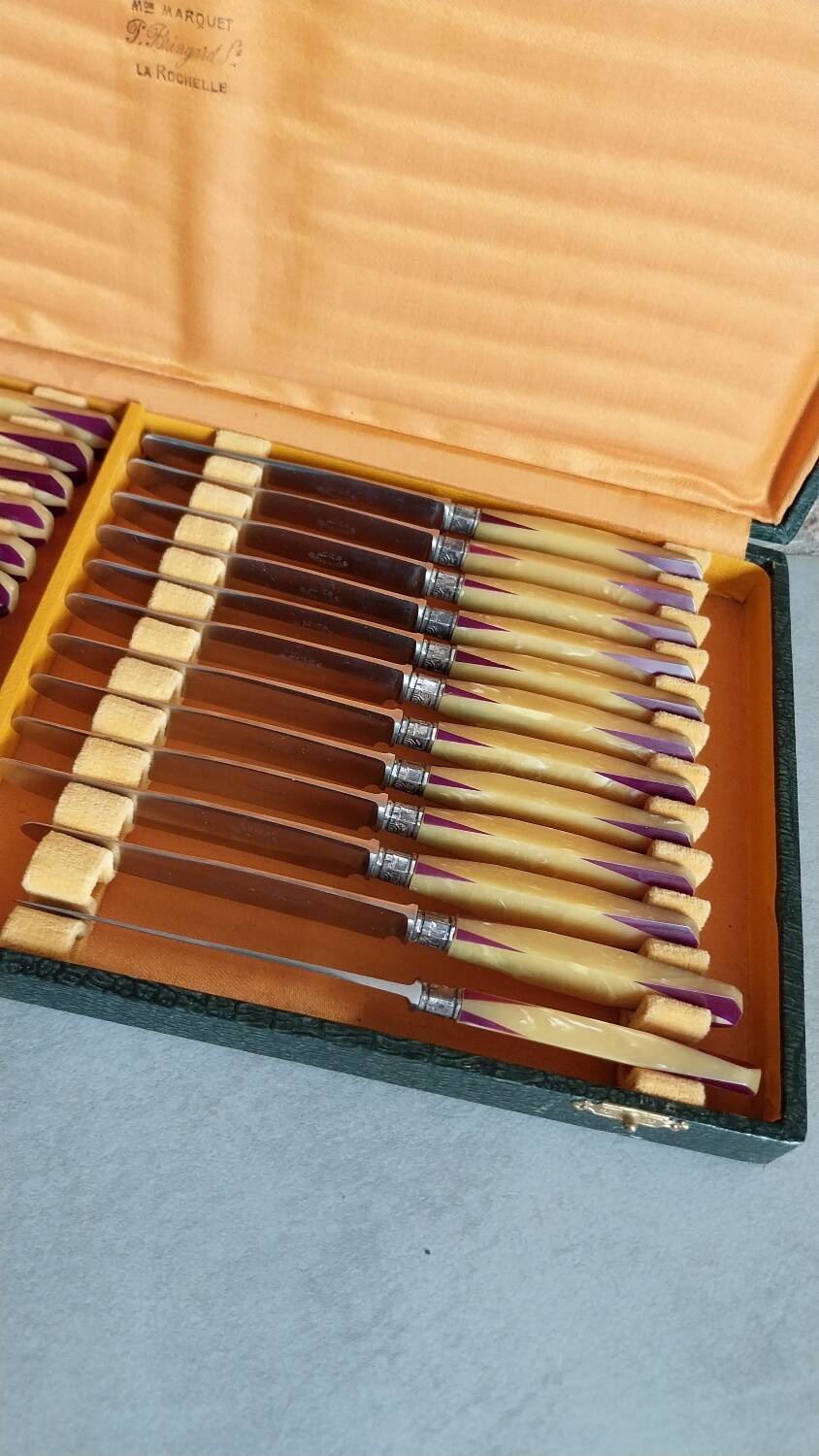 Antique dessert cutlery set