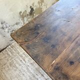 1950s oak farmhouse table with spindle legs