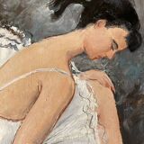 "The ballerina with the red slipper"