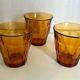 10 vintage Duralex water glasses